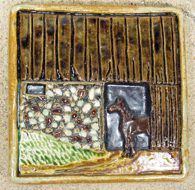 Horse and Barn Tile